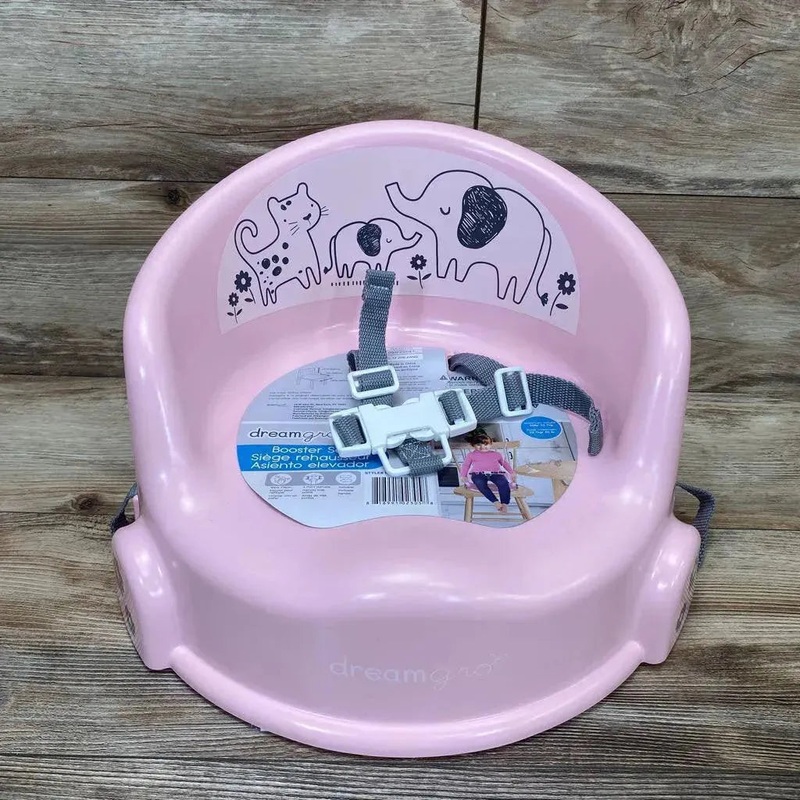 NEW DreamGro Elephant Booster Seat Pink Used