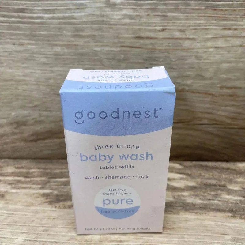 NEW Goodnest 3-in-1 Wash, Shampoo and Soak Tablet Refills White 0.35oz Used