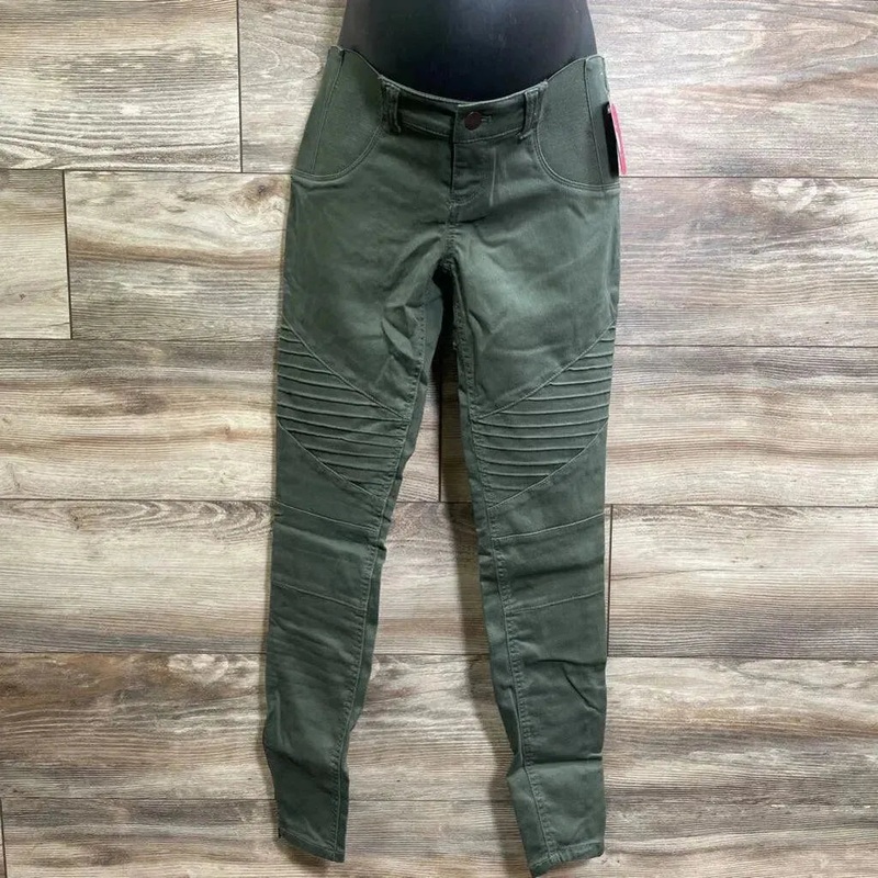 NEW Isabel Maternity Utility Jeggings sz 00 Olive 00 / XXS New