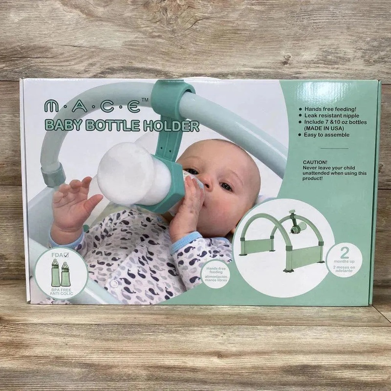 NEW M.A.C.E Baby Bottle Holder Green 2m+ New