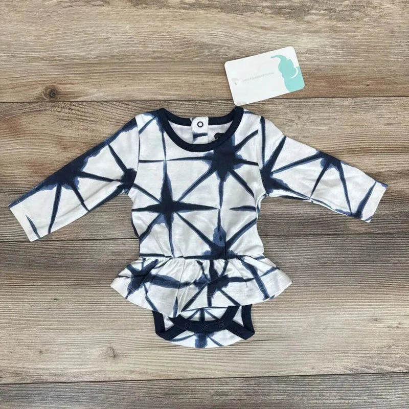 NEW Monica + Andy Shibori Dress Bodysuit sz 0-3m White 0-3m New