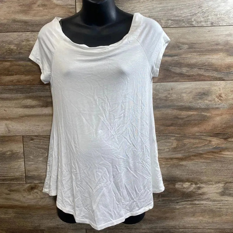 NEW Pink Blush Maternity Solid Shirt sz Medium White Medium New