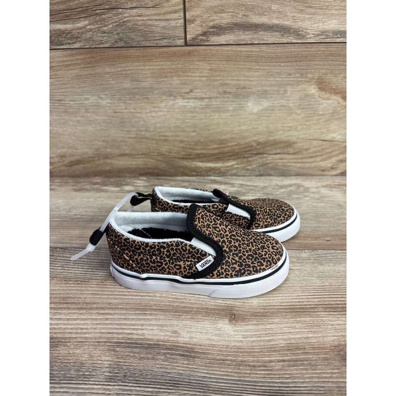 NEW Vans Classic Slip-On Leopard Shoes sz 7c