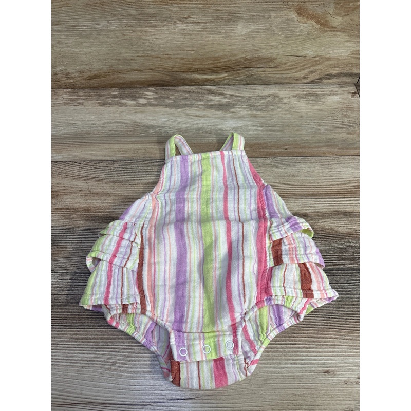 Okie Dokie Ruffle Romper White sz 6m White 6m