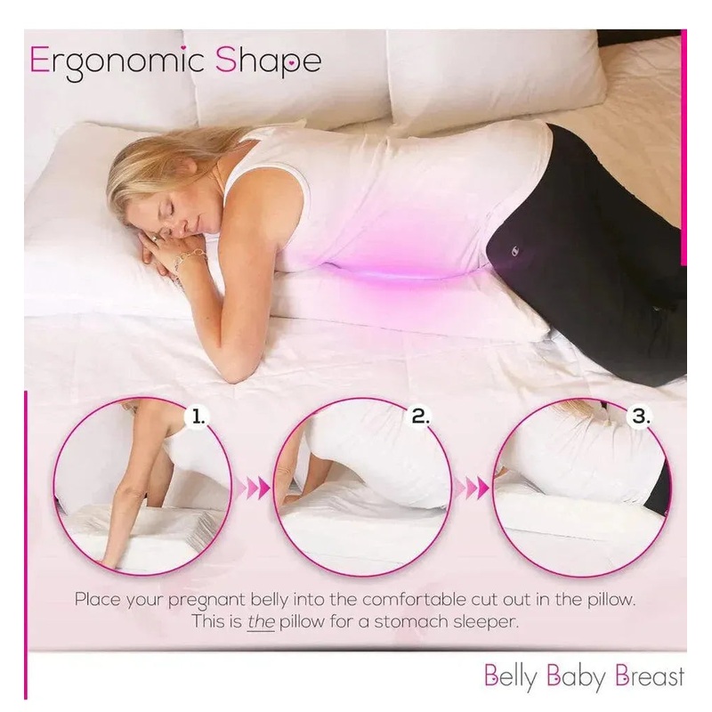 Belly Baby Breast Pregnancy Pillow Ivory Used