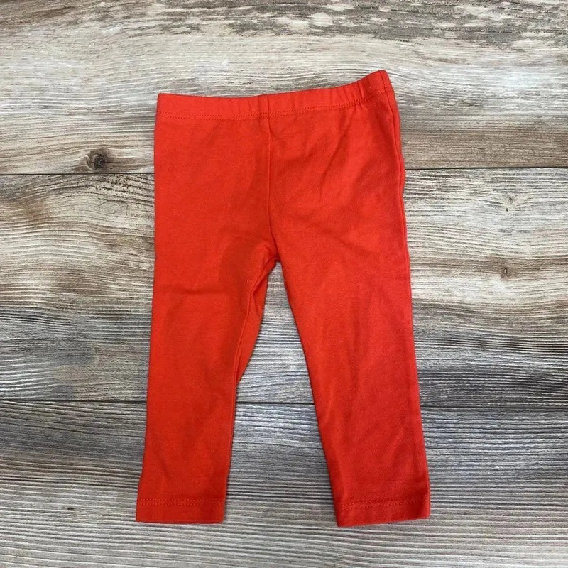 Cat & Jack Leggings sz 6-9m Red 6-9m Used