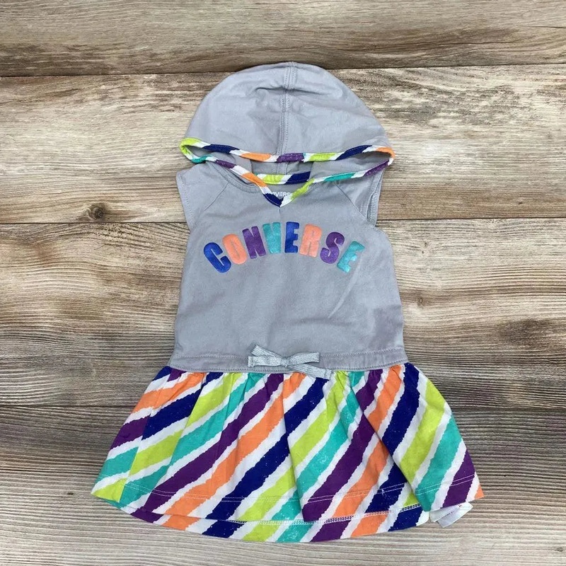Converse Hooded Dress sz 6-9m Grey 6-9m Used