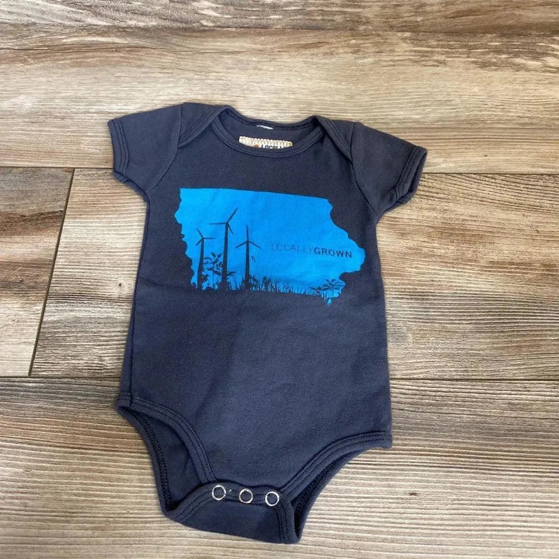 Locally Grown Iowa State Scape Bodysuit sz 3-6m Grey 3-6m Used