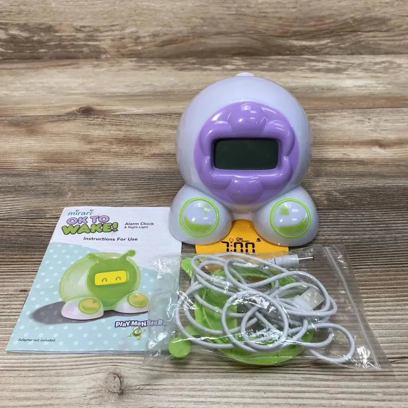 Mirari OK to Wake! Alarm Clock & Night-Light White Under 36m Used