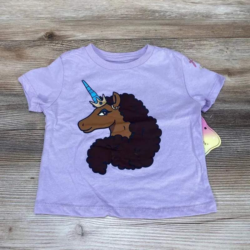 NEW Afro Unicorn Shirt sz 12m Purple 12m New