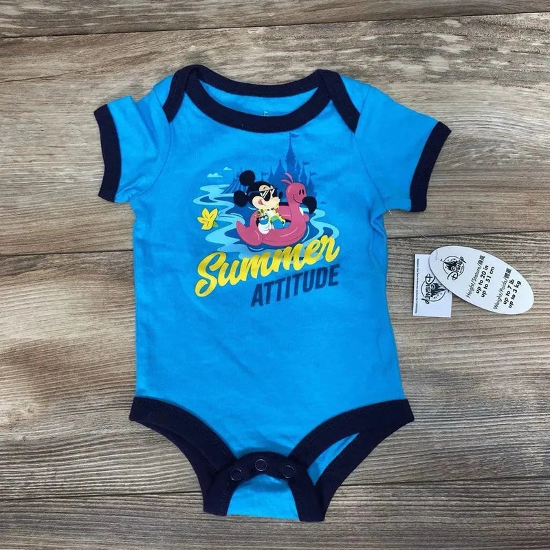 NEW Disney Store Summer Attitude Bodysuit sz NB Blue NB New