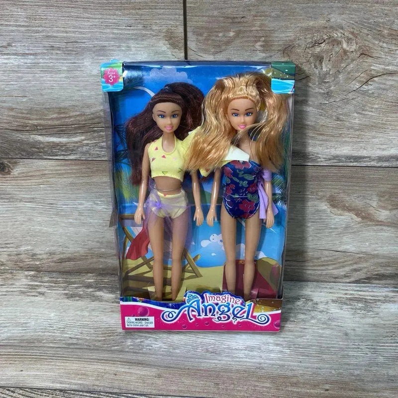 NEW Imagine Angel 2pk Beach Dolls 12″ New