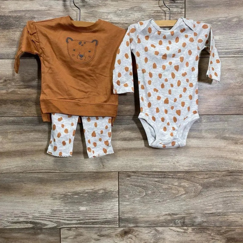 NEW Just One You 3pc Sweatshirt Set sz 6m Brown 6m New