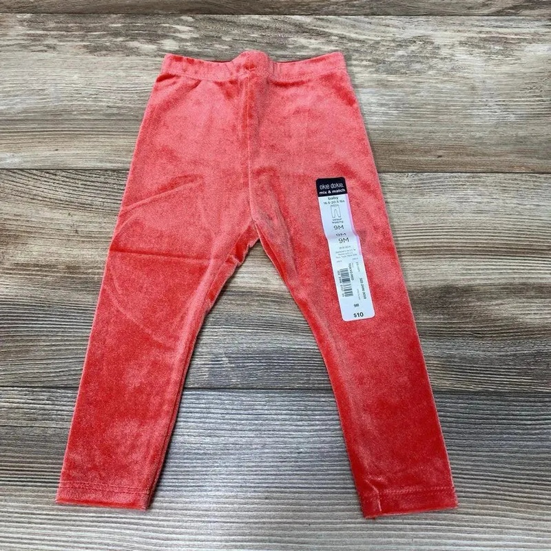 NEW Okie Dokie Velour Leggings sz 9M Red 9M New