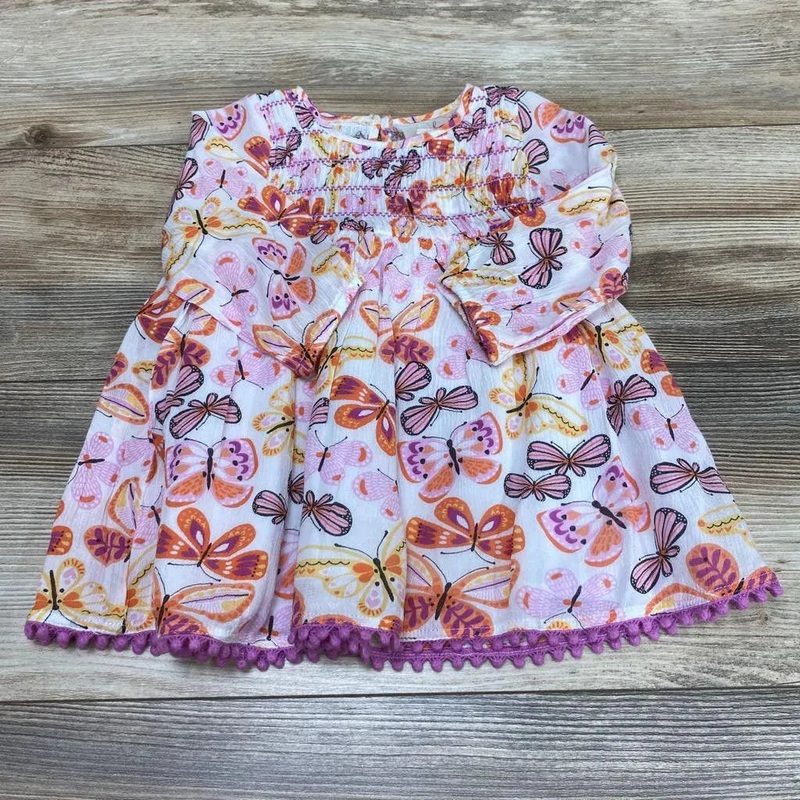 NEW Peek… AOP Smocking Dress sz 6-12m Pink 6-12m New