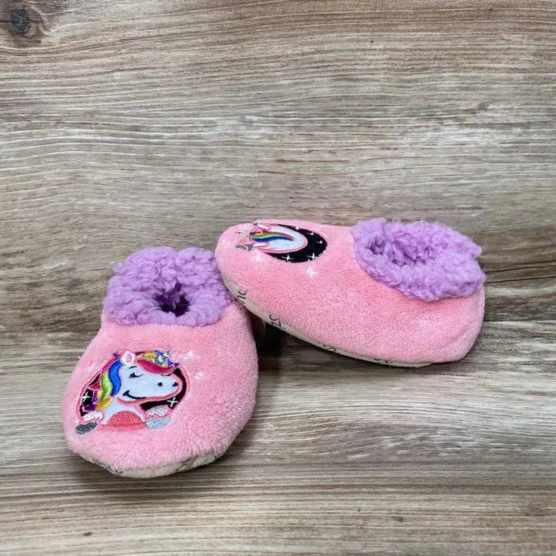 NEW Snoozies Patch Pals Slippers sz 5c/6c Pink 5c/6c New