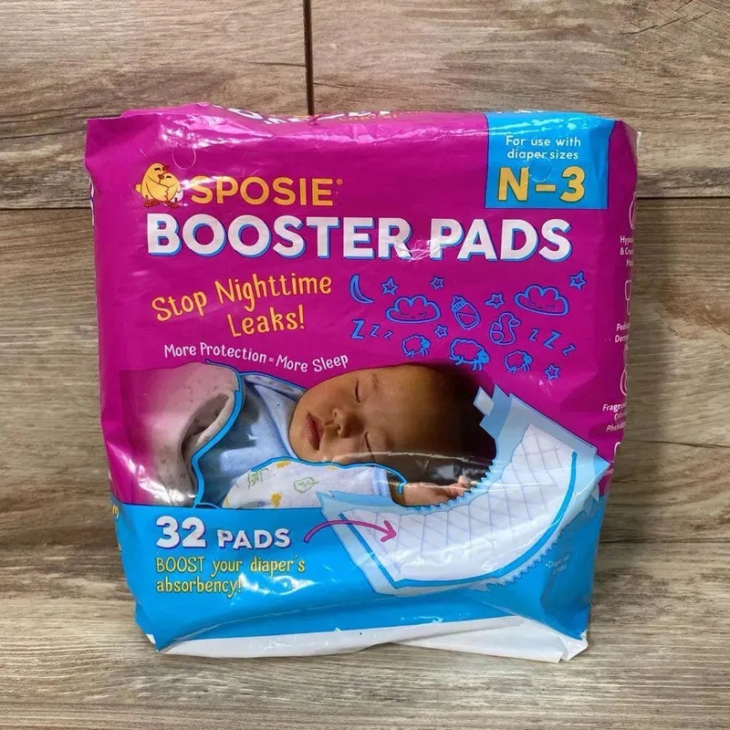 NEW Sposie Booster Pads 32ct sz N-3m N-3m New