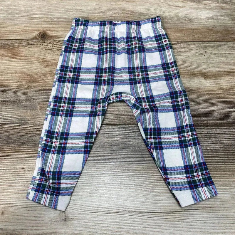 Okie Dokie Plaid Leggings sz 6m White 6m Used