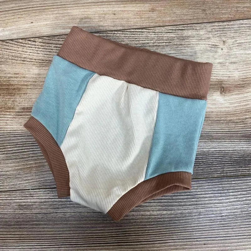 Orcas Lucille Colorblock Bloomer sz 3-6m Brown 3-6m Used