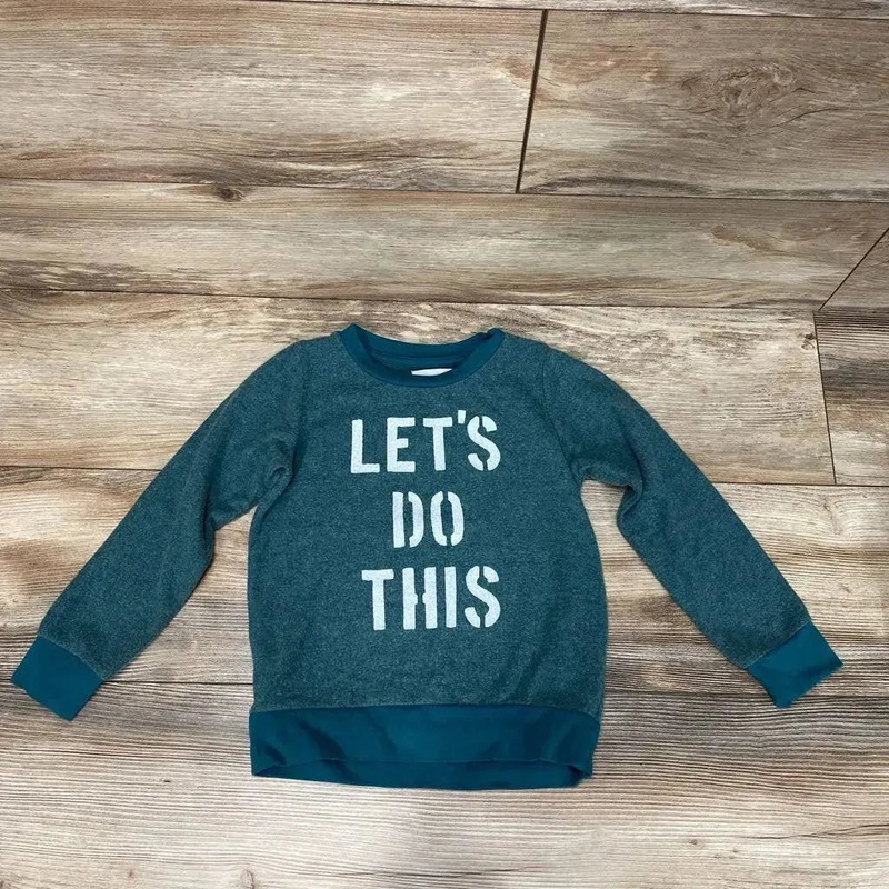 Sol Angeles Let’s Do This Pullover sz 4T Green 4T Used