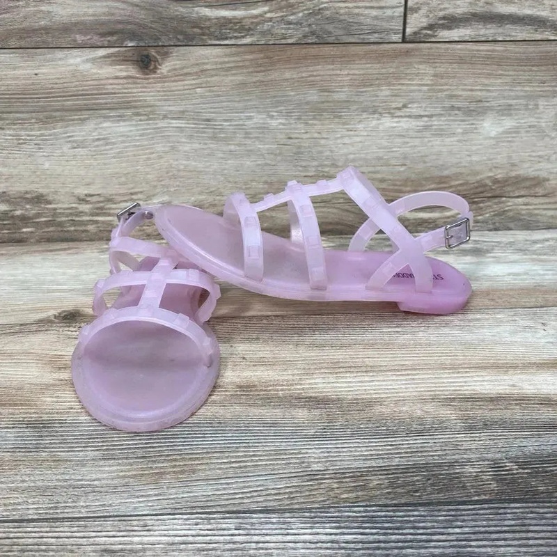 Steve Madden Jelly Travel Flat Sandal sz 3y Pink 3Y Used