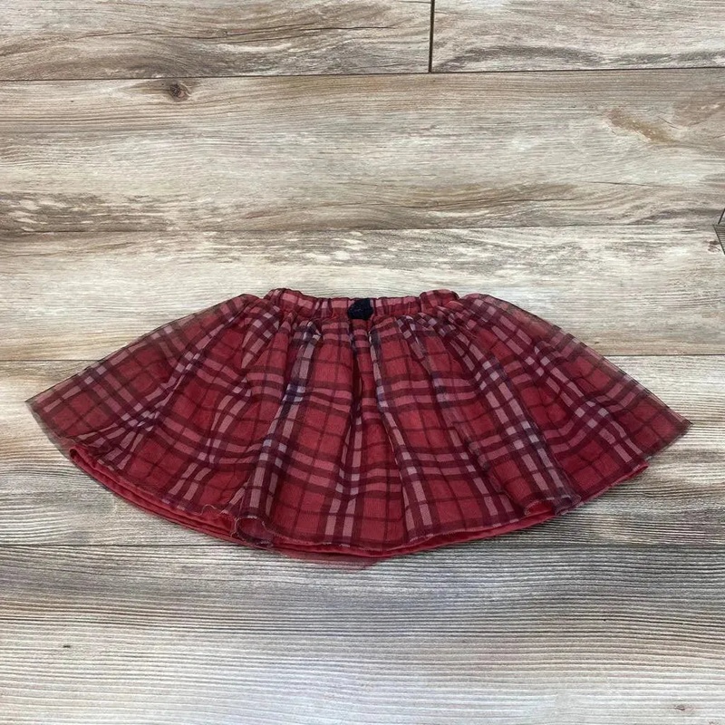 Disney Plaid Skirt sz 2T Red 2T Used