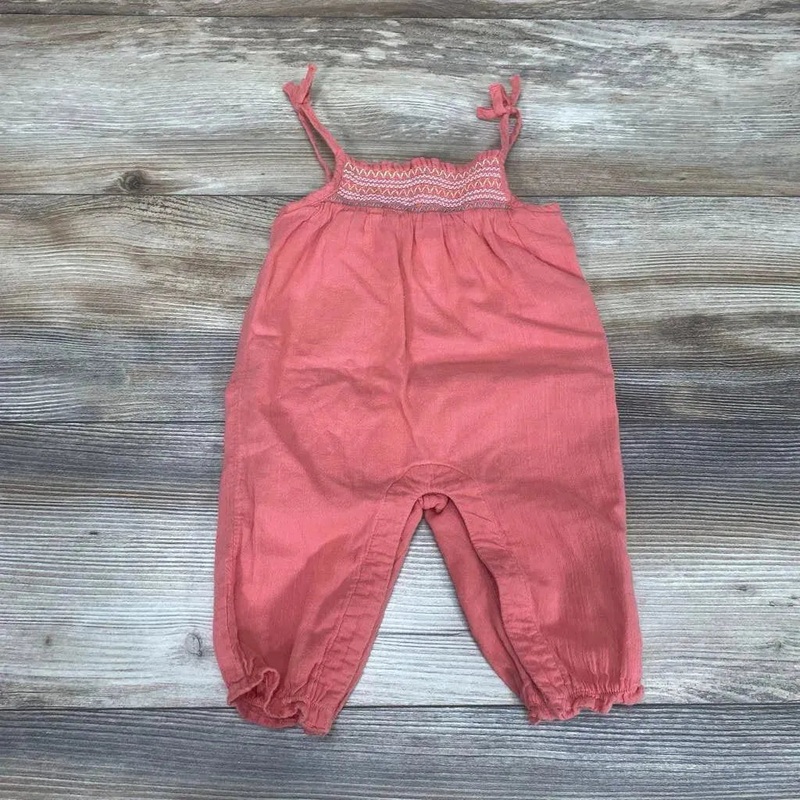Janie & Jack Sleeveless Romper sz 3-6m Coral 3-6m Used