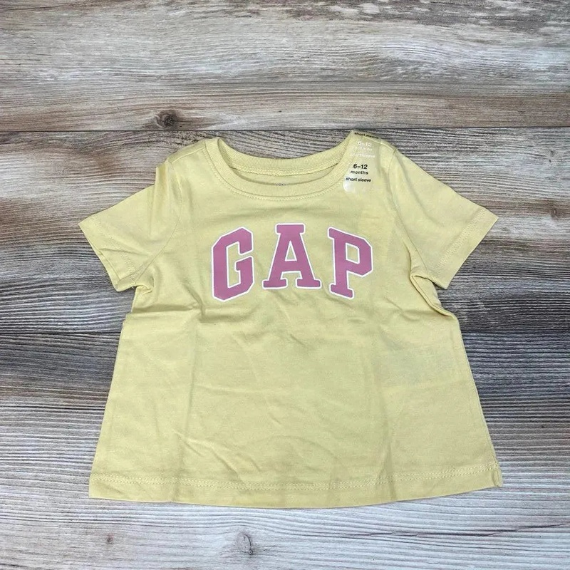 NEW Baby Gap Logo T-Shirt sz 6-12m Yellow 6-12m New