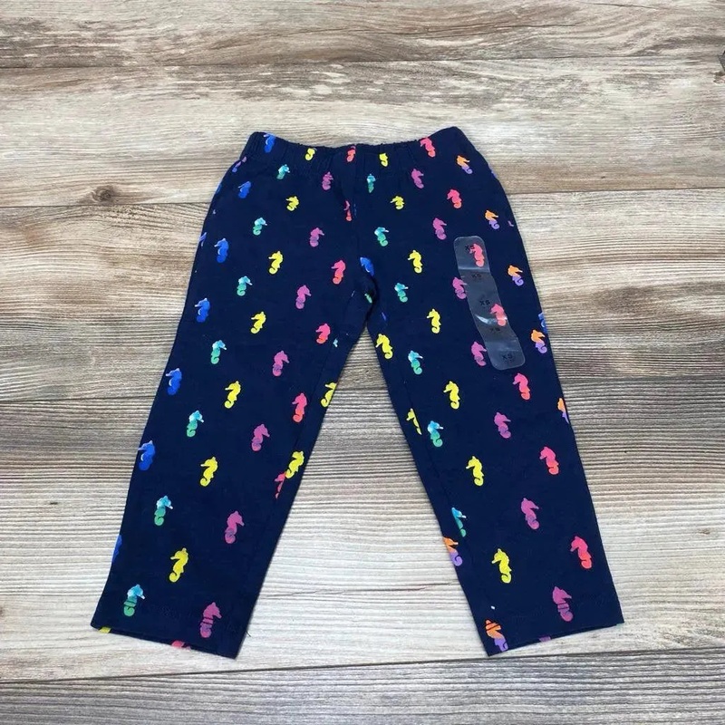 NEW Baby Gap Seahorse Print Crop Leggings sz 4-5T Navy 4-5T New