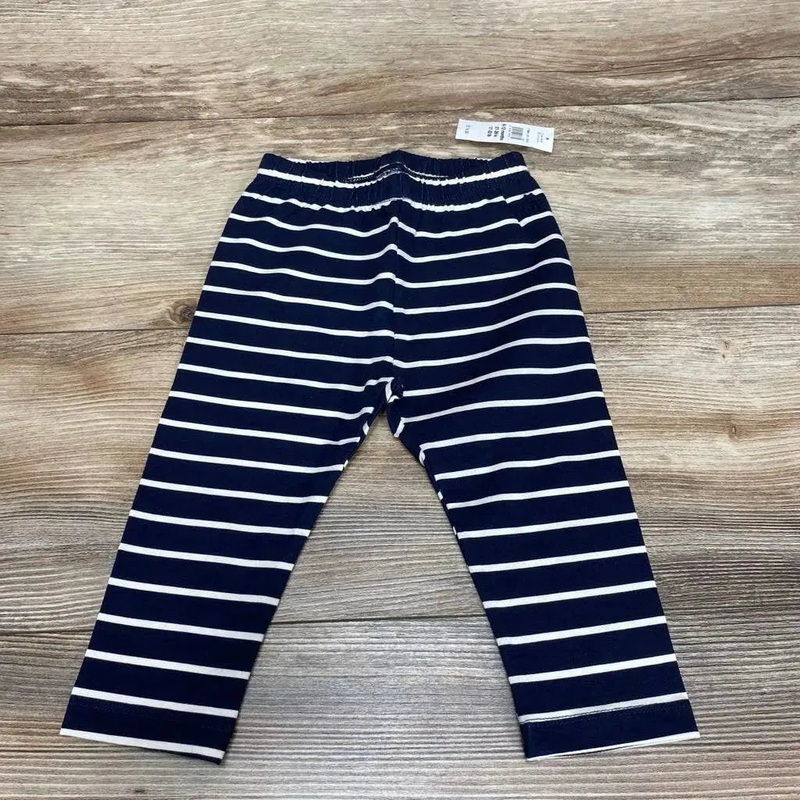NEW BabyGap Striped Leggings sz 6-12m Navy 6-12m New