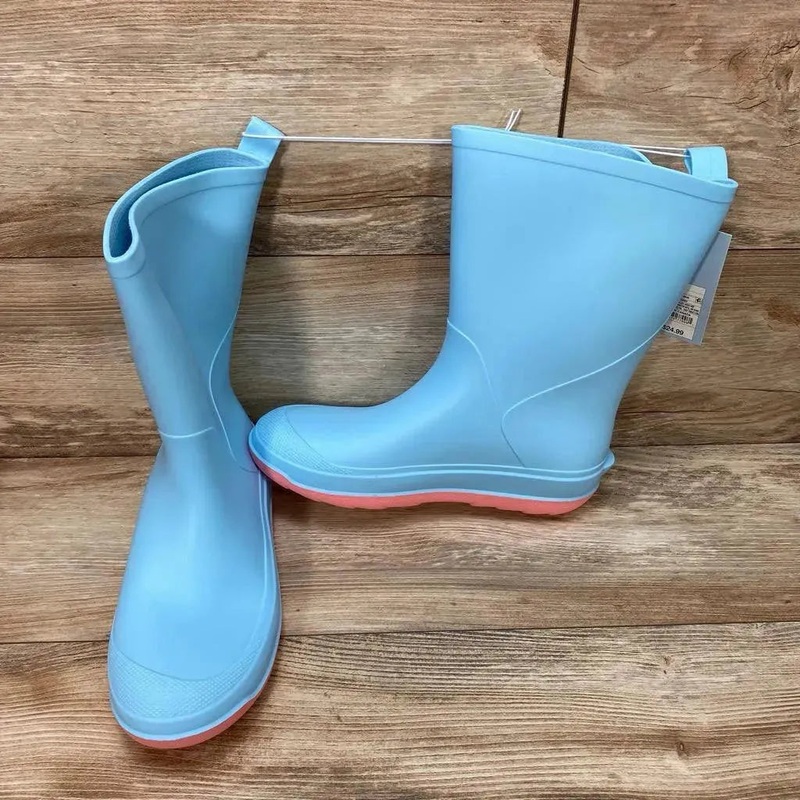 NEW Cat & Jack Andy Slip-On Rain Boots sz 6Y Blue 6Y New