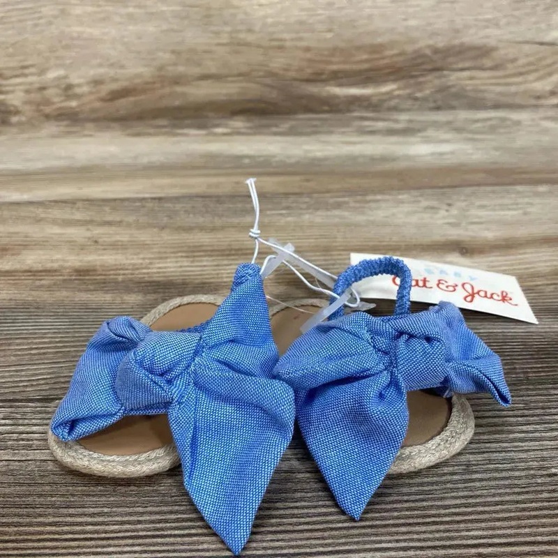 NEW Cat & Jack Crib Sandals sz 2c Blue 2c New