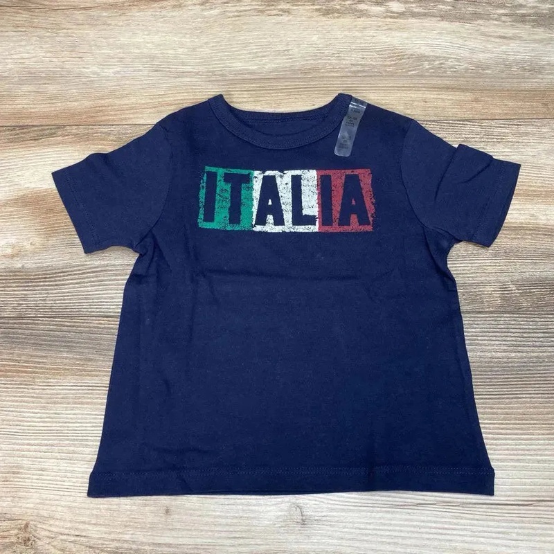 NEW Children’s Place Italia Graphic T-Shirt sz 12-18m Navy 12-18m New