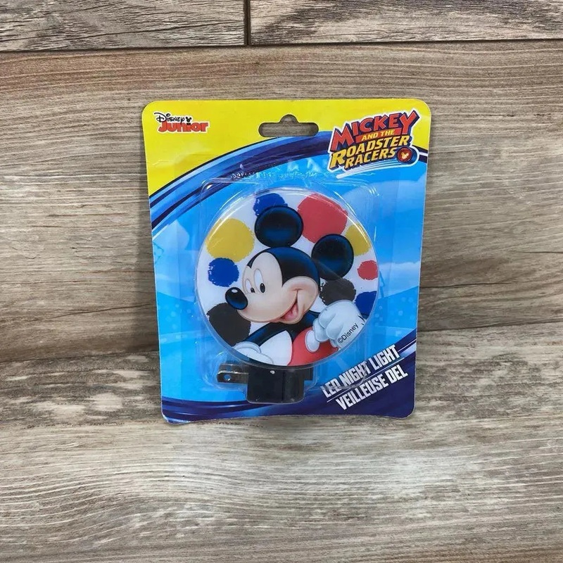 NEW Disney Junior Mickey Mouse LED Night Light On/Off Switch Black New