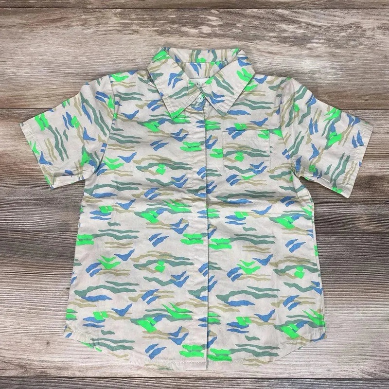NEW Miki Miette Button Front Shirt sz 4T Beige 4T New