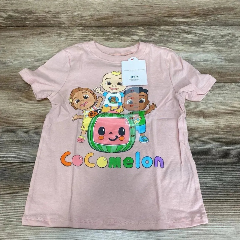 NEW Old Navy Unisex CoComelon Graphic T-Shirt sz 5T Salmon 5T New