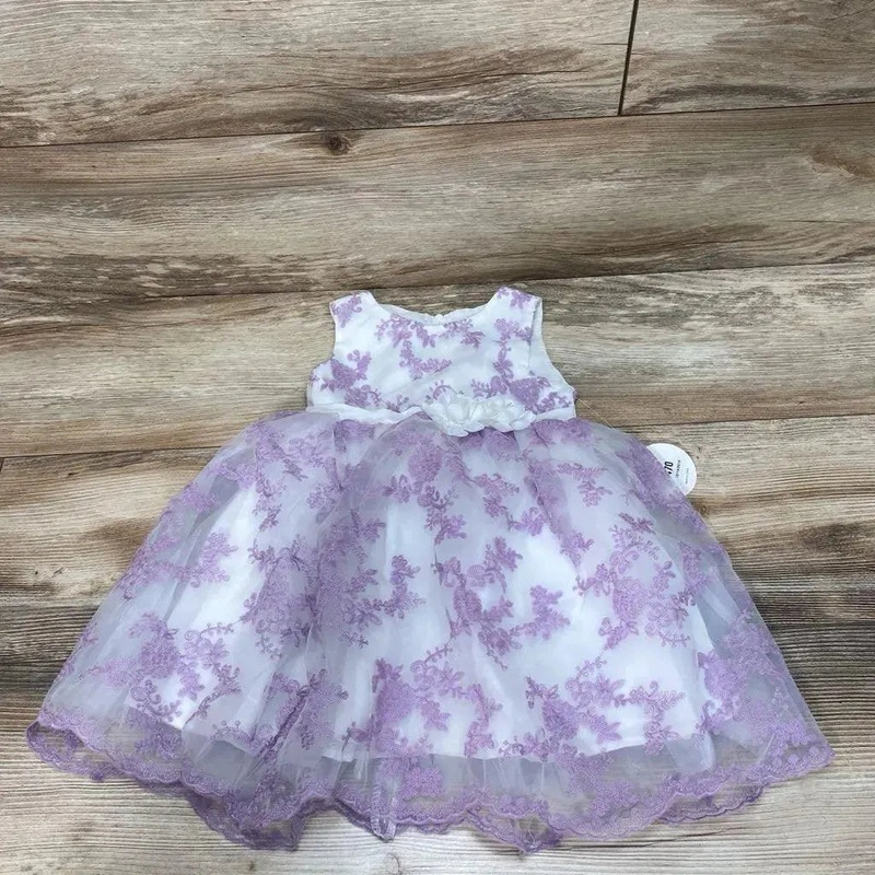 NEW Popatu Floral Embroidered Dress sz 2T White 2T New