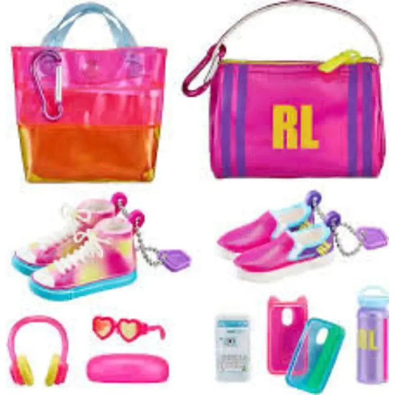 NEW Real Littles Sneaker & Bag Bundle White 6+ New