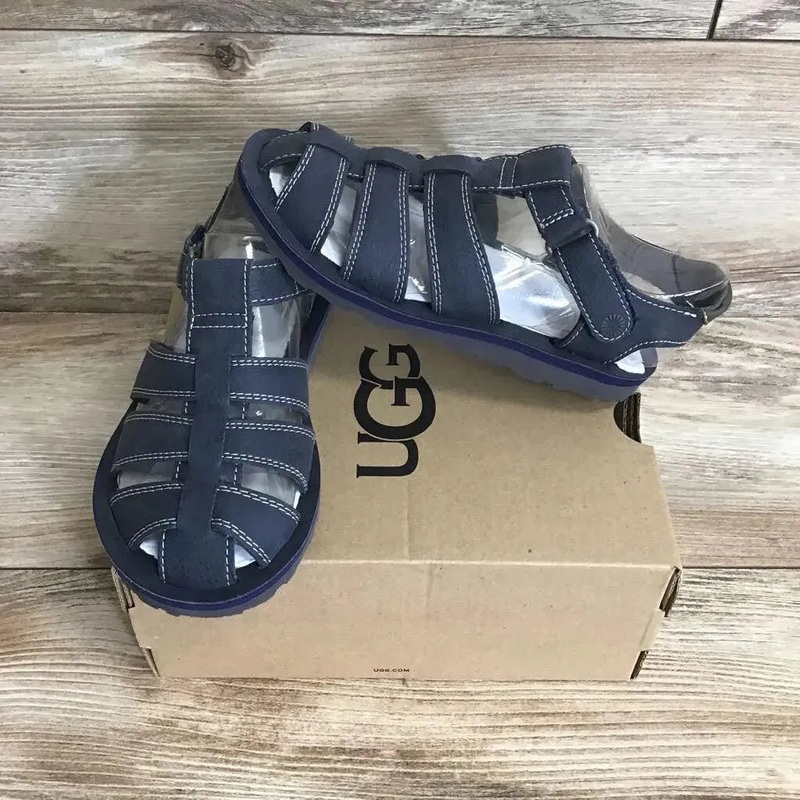 NEW UGG Kids T Josiah Fisherman Sandals sz 12c Navy 12c New