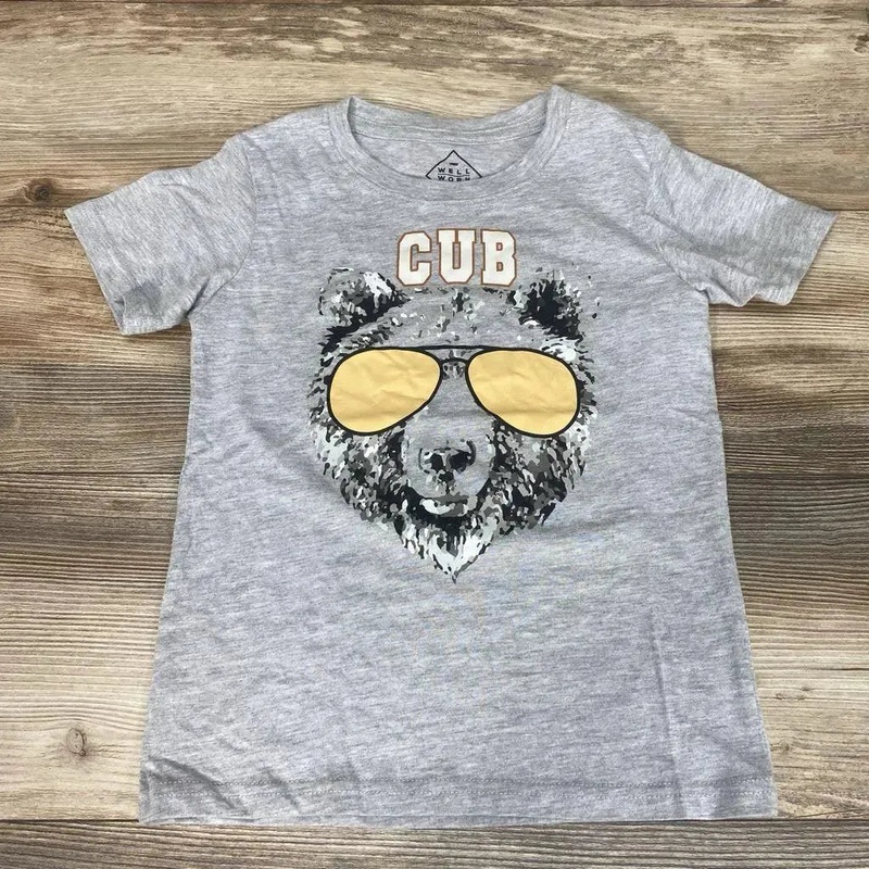 NEW Well Worn Cub Shirt sz 5T Grey 5T New