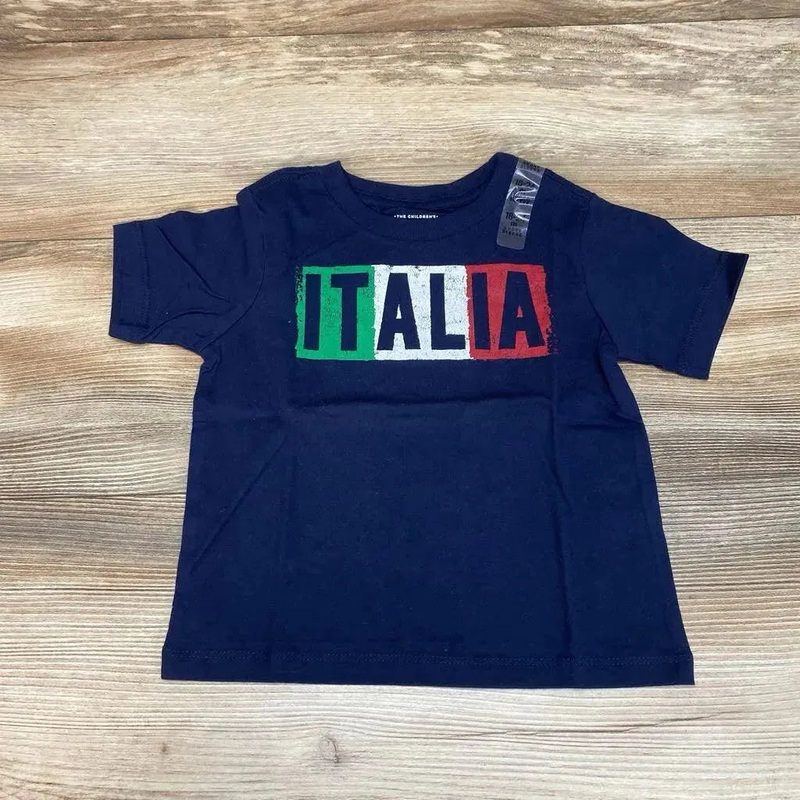 NWOT Children’s Place Italia Graphic T-Shirt sz 18-24m Navy 18-24m New