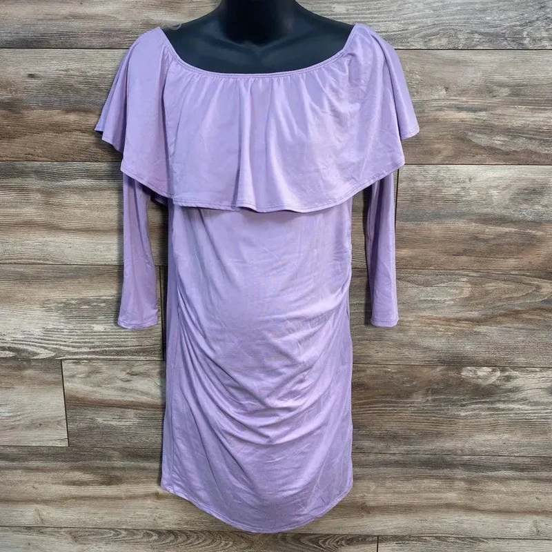Pink Blush Off the Shoulder Dress sz Medium Purple Medium Used