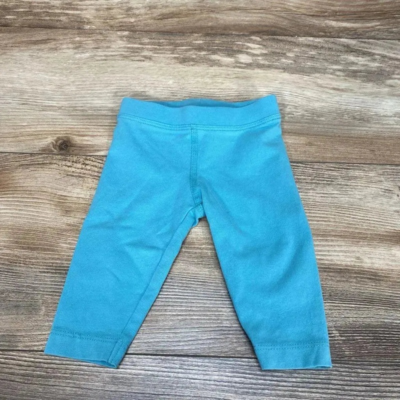 Primary Solid Leggings sz 0-3M Aqua 0-3M Used