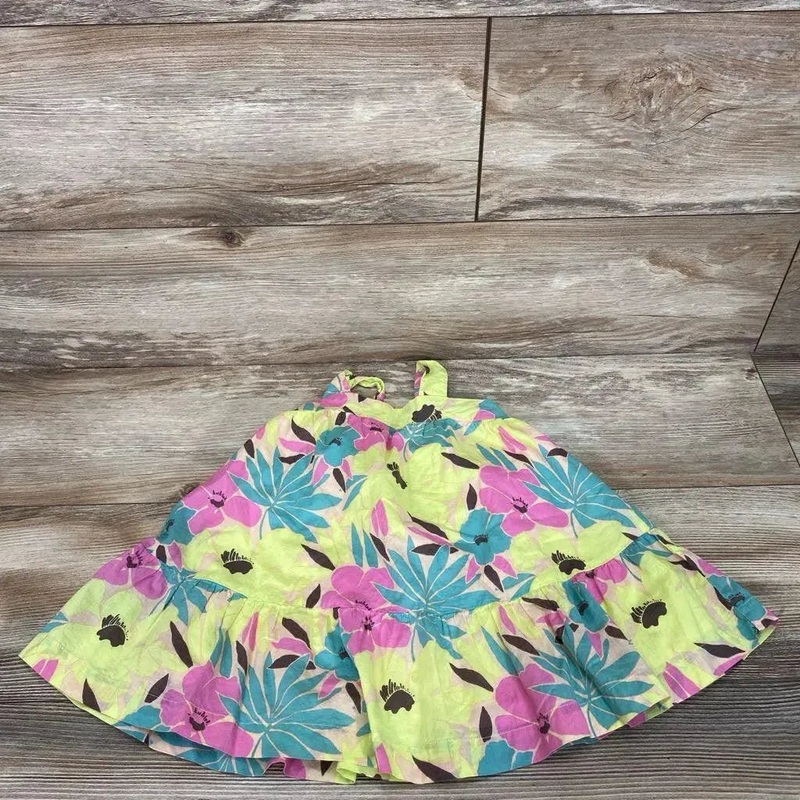 BabyGap Sleeveless Floral Dress sz 18-24m Yellow 18-24m Used