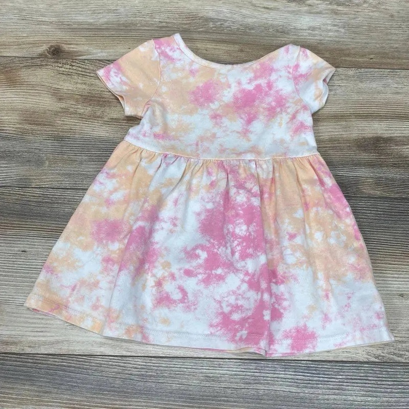 Cat & Jack Tie Dye Dress sz 18m Orange 18m Used