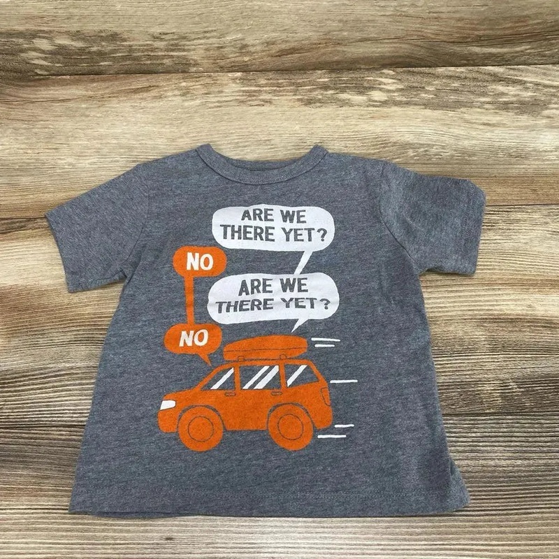 Children’s Place ‘Are We There Yet?’ Shirt sz 12-18m Grey 12-18m Used