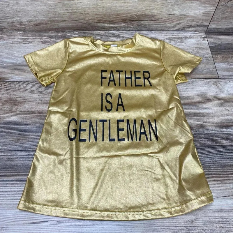 Father Is A Gentleman Shirt Dress sz 2T Gold 2T Used