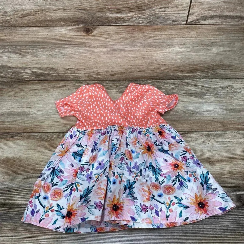 Handmade Floral Dress sz 12m Pink 12m Used