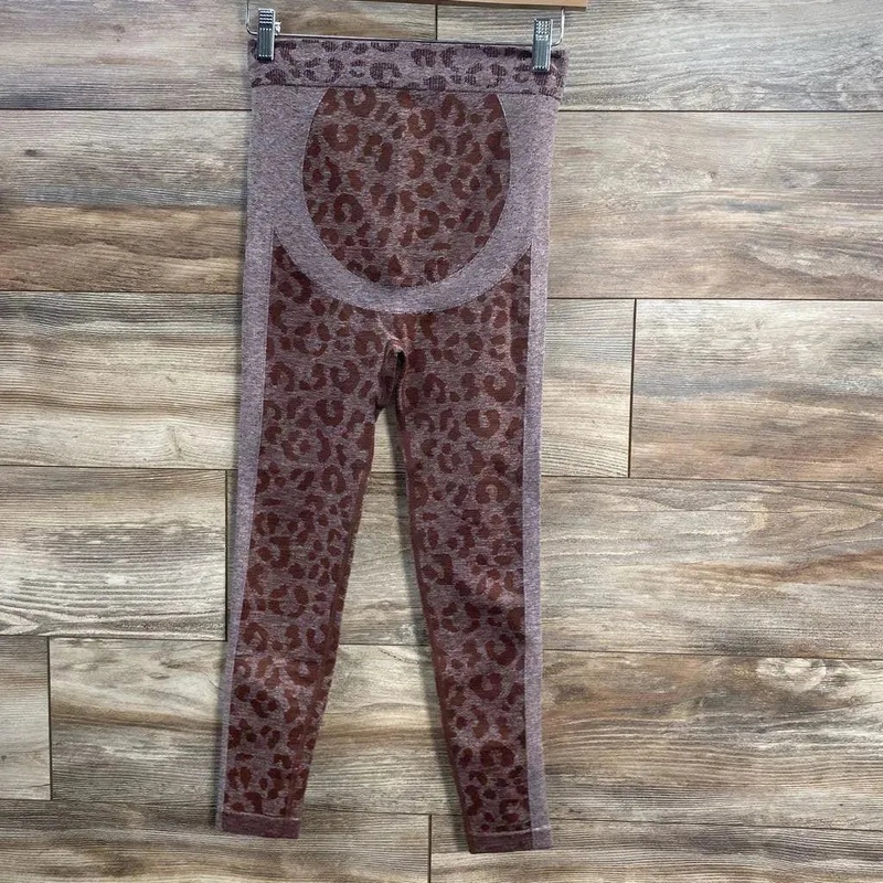 Leopard Print Leggings sz Small Brown Small Used