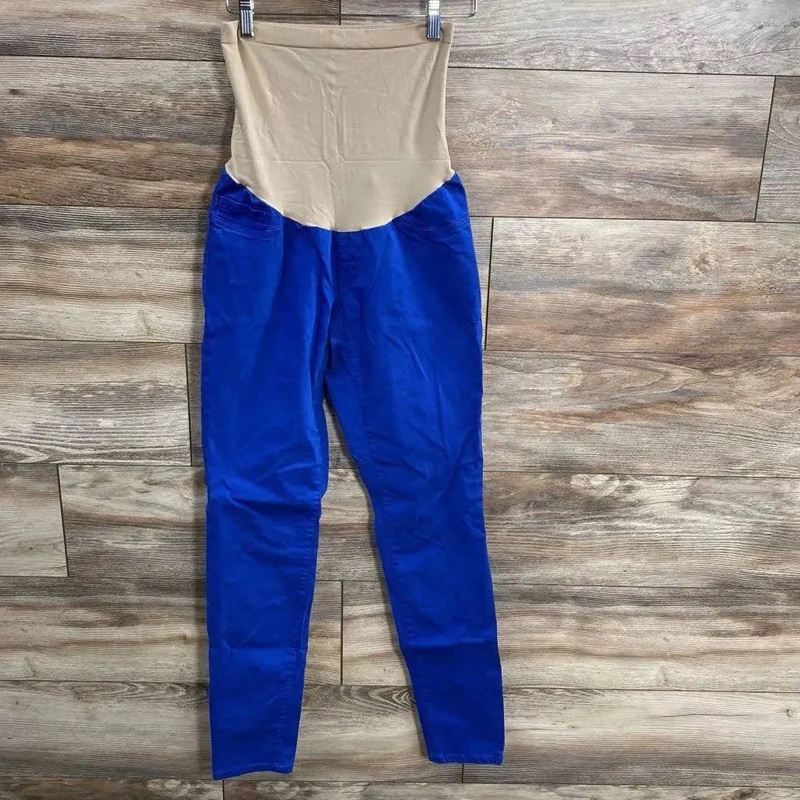 Motherhood Maternity Full Panel Pants sz XS Blue XS Used